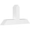 Ekena Millwork Portland Architectural Grade PVC Gable Bracket, 48"W x 24"H x 6"D x 6"F, 12/12 Pitch GBP048X24X0606POR00 - alternate 1